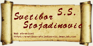 Svetibor Stojadinović vizit kartica